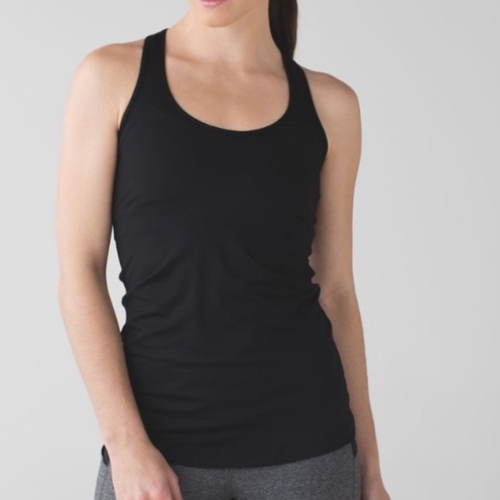 lululemon athletica Black Racerback Tank Top